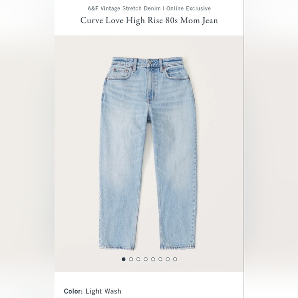 Abercrombie & Fitch Denim - High Rise Mom Jean
